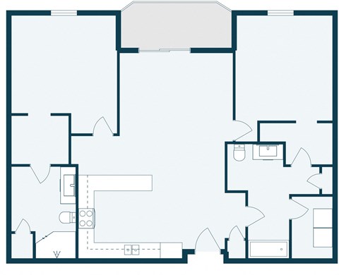 Diamond Bend in Mandan, ND | Two Bedroom Floor Plan 2175A